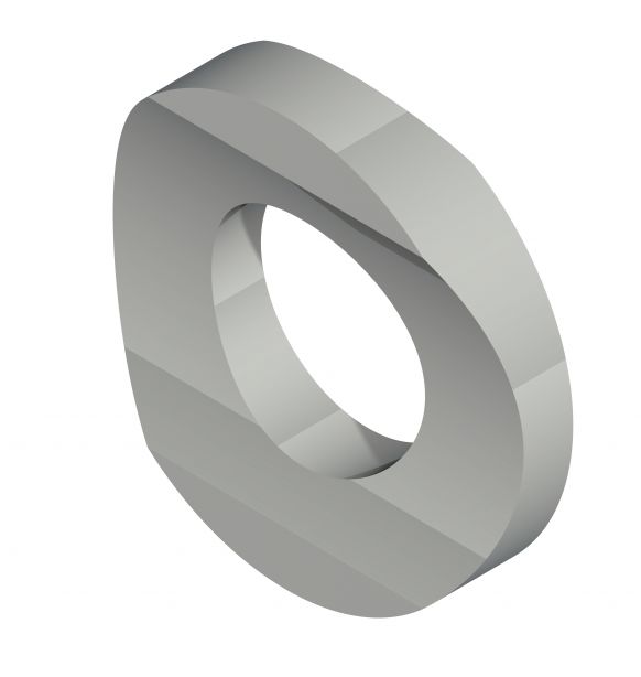 Saddle washer with rounded edge for drawbars Knott GmbH