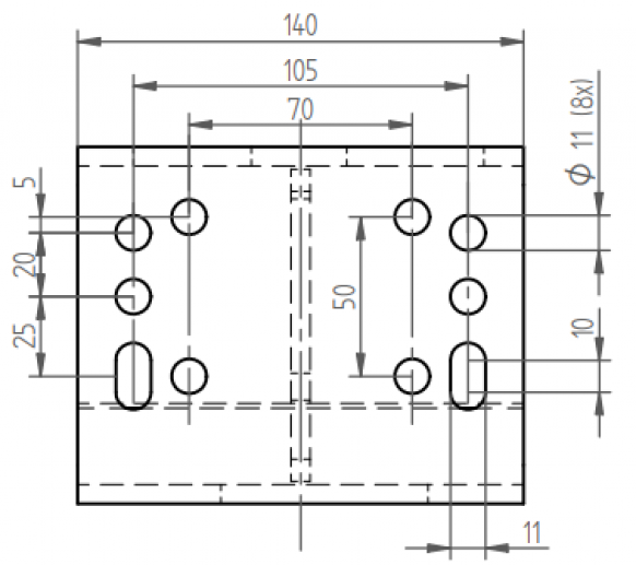 Overrun device tube height adjustable