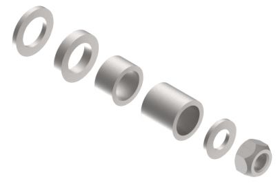 Screw set handbrake lever - 208026.002 - Handbrake lever