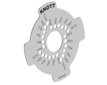 Bolt circle template for bolt circles - 407886.001 - Components for wheels/tyres/rims