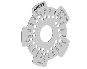 Bolt circle template for bolt circles - 407888.001 - Components for wheels/tyres/rims