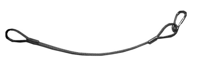 Arrestor cable with snap hook - 408054.001 - Flange ball