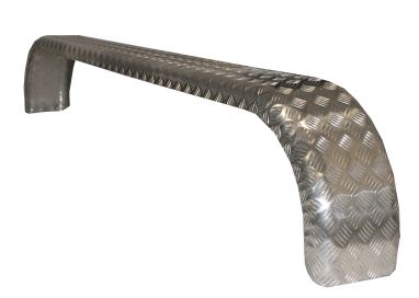 Mudguard double alu corrugation round - 419844.001 - Mudguard