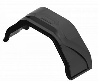 Single-axle plastic mudguards