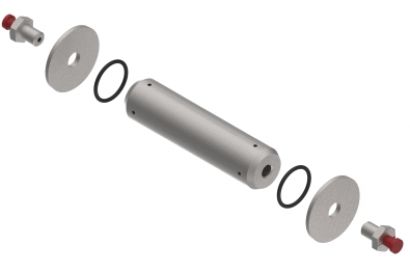 Bolt compl. Ø35x140,5mm - 706154.004 - Spare parts overrun device