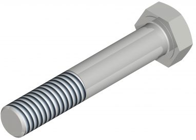 Bolt with shank - D931.016 - DIN parts
