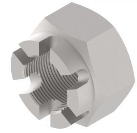 Castellated nut - D935.002 - Spare parts wheel brakes