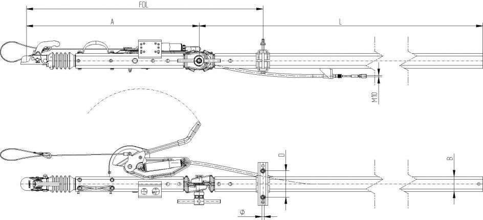 Overrun device pipe removable - 203770.002 - Overrun device
