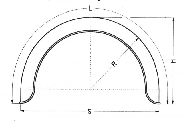 Mudguard single-axle sheet metal round - 402507.001 - Mudguard