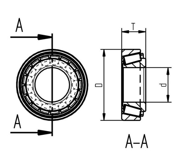 CR-0880 Tapered Roller Bearing 40.987x78x17.5mm, CR-0880 bearing 40.987x78x17.5 - BOUKEYLIN