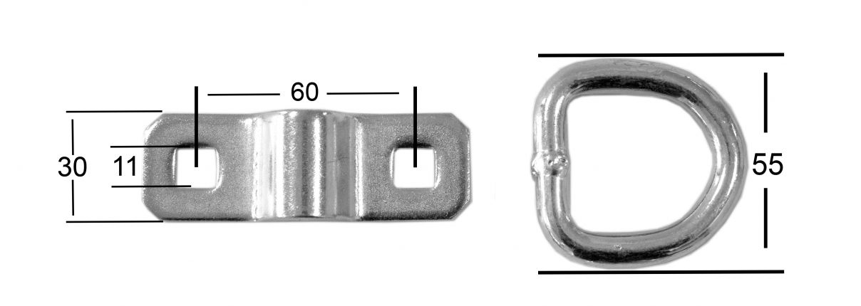 Lashing ring + loose flap - 408006.001 - Fastening anchor