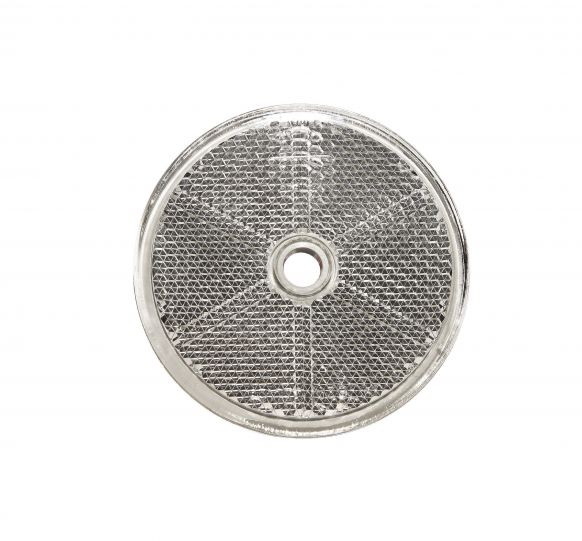 2 Catarifrangenti Triangolari Rossi 6.3" Per Rimorchio Camion, A Vite, Fori, Omologati