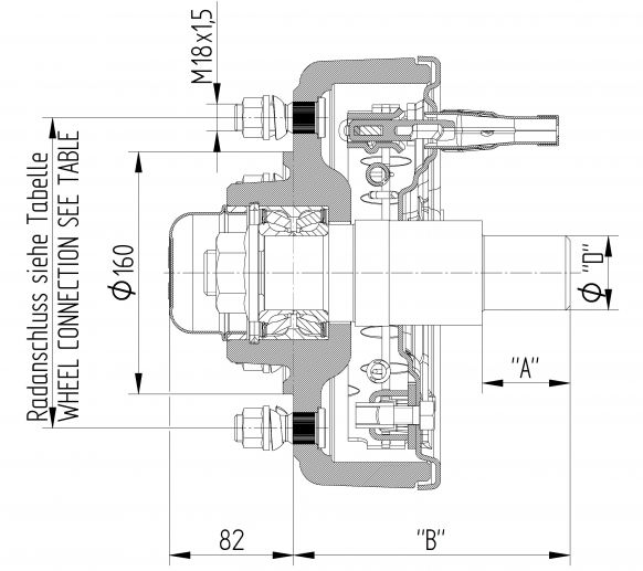 Brake drum 250x50 - 412374P998 - Brake drum