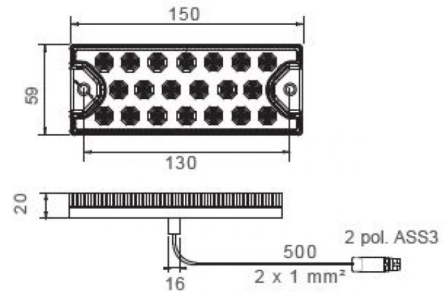MiniLed 2 12V/24V - 412994.001 - Rear lights