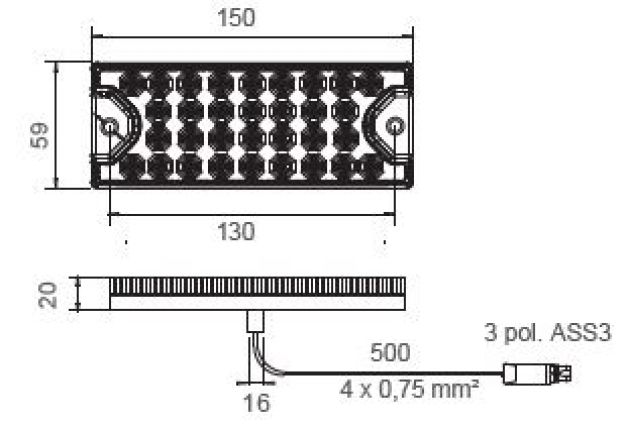 MiniLed 2 12V/24V - 412996.001 - Rear lights