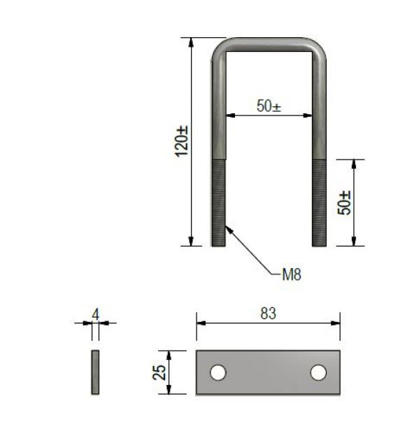 Ubracket mounting kit Knott GmbH