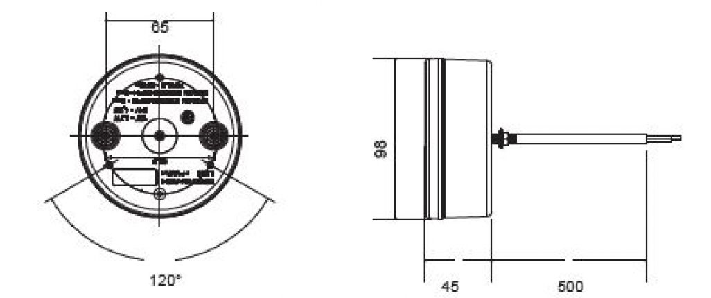 Braspoint 98 LED 12V/24V - 417220.001 - Rear lights