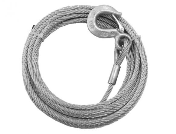 Steel cable with load hook - 419303.001 - Winch accessories
