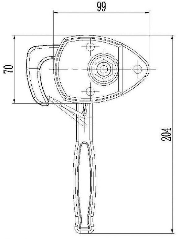 Angle lever lock - 4803489X - Closures
