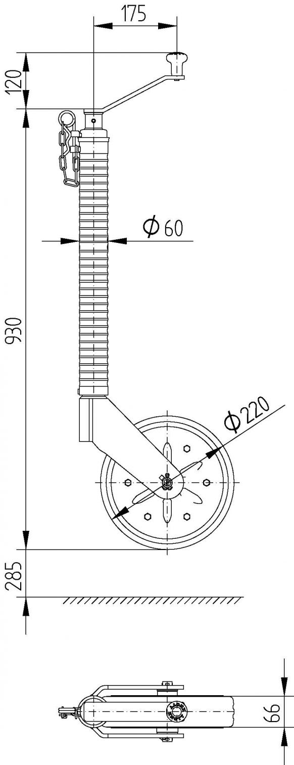 Support wheel TK60 - 6D5616.002 - Support wheels