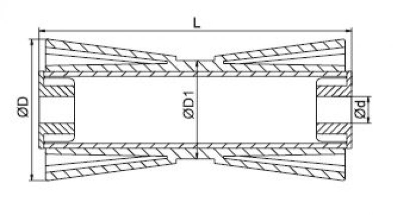 12" keel rolls - 6X1064.033 - Boat trailer