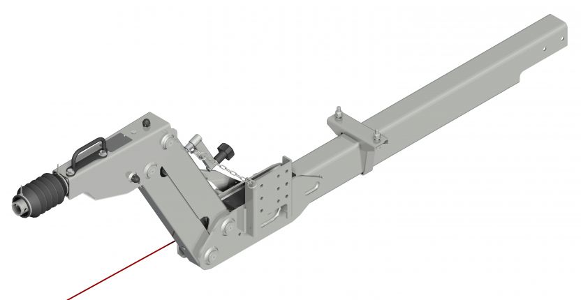 Overrun device height adjustable tube - 708300.060 - Overrun device