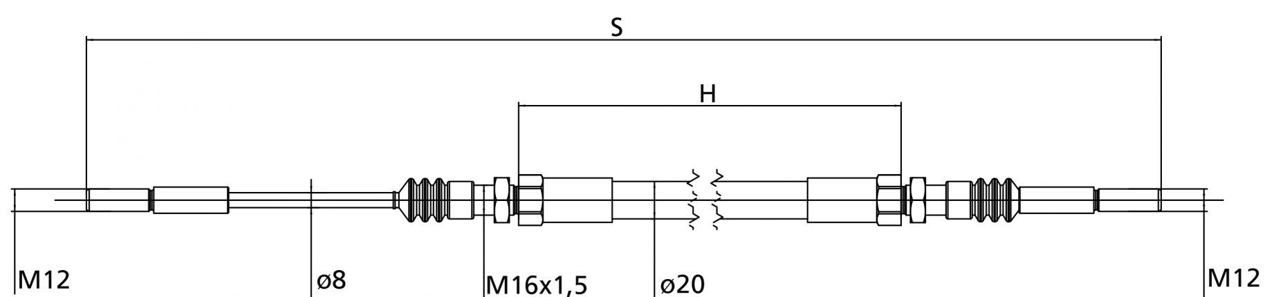 Bowden cable (1300/1670) - 980000.04 - Cable winches